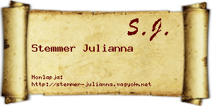 Stemmer Julianna névjegykártya