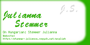 julianna stemmer business card